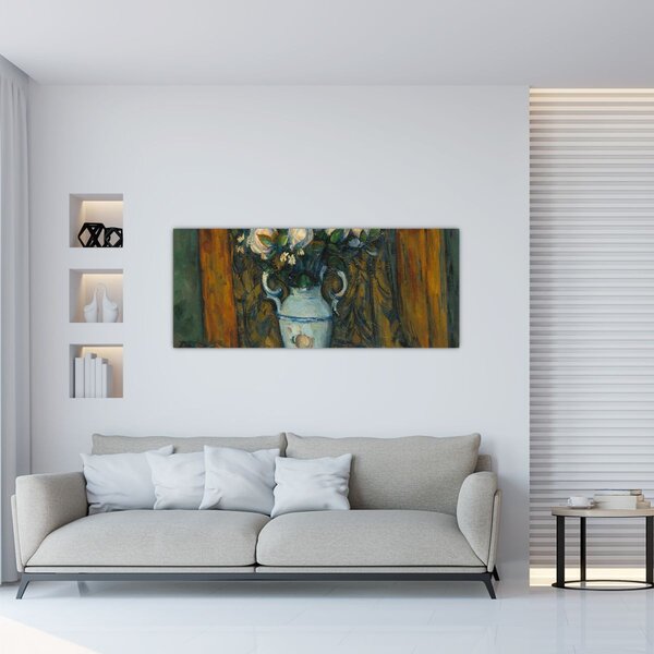 Slika - Paul Cézanne, Vase of Flowers, reprodukcije (120x50 cm)