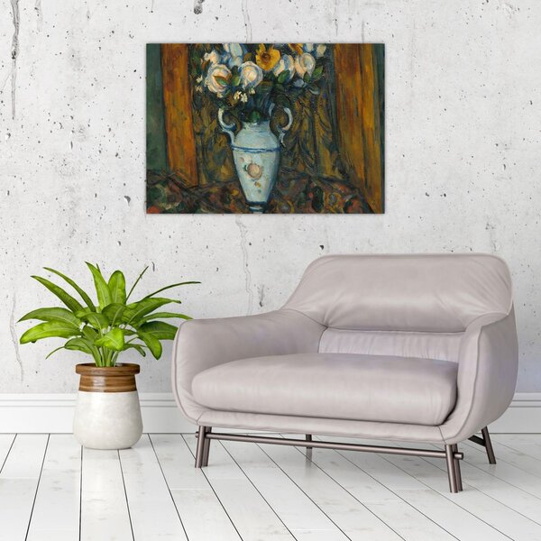 Slika - Paul Cézanne, Vase of Flowers, reprodukcije (70x50 cm)