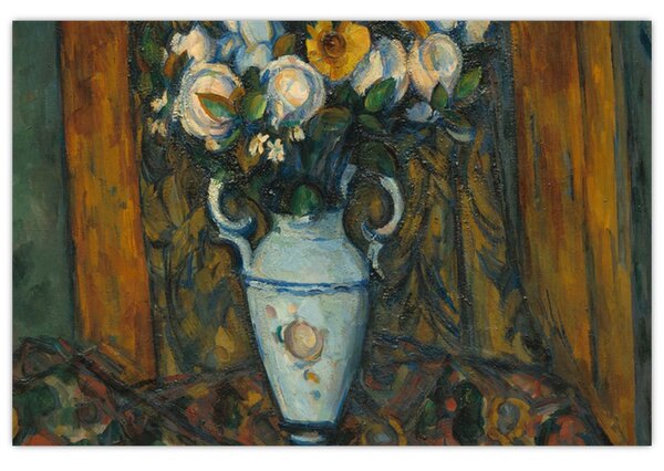 Slika - Paul Cézanne, Vase of Flowers, reprodukcije (90x60 cm)