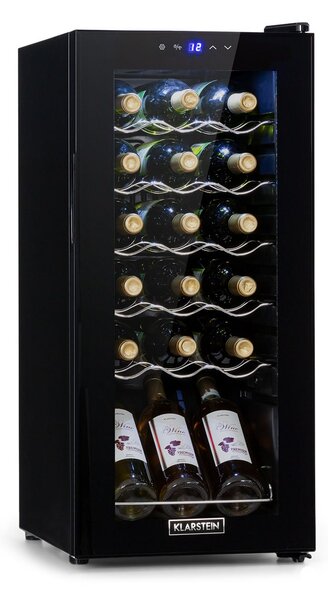 Klarstein Shiraz 18 Uno, hladnjak za vino, 50l, 18f, l touch control panel, 5-18°C
