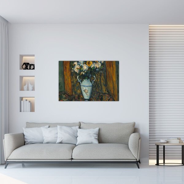 Slika - Paul Cézanne, Vase of Flowers, reprodukcije (90x60 cm)