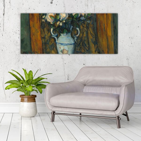Slika - Paul Cézanne, Vase of Flowers, reprodukcije (120x50 cm)