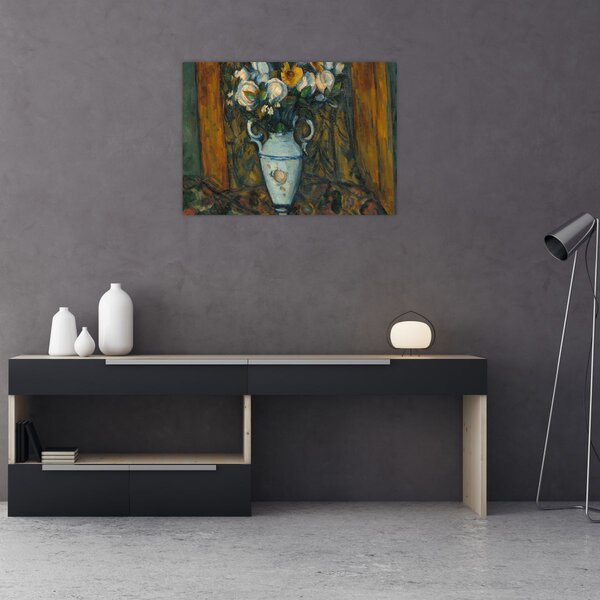 Slika - Paul Cézanne, Vase of Flowers, reprodukcije (70x50 cm)