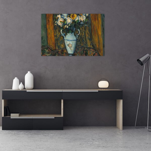 Slika - Paul Cézanne, Vase of Flowers, reprodukcije (90x60 cm)