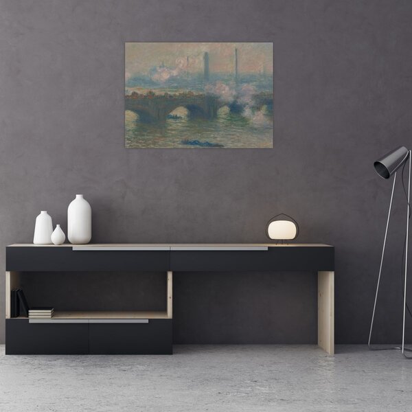 Slika - Claude Monet, Waterloo Bridge, Gray Day, reprodukcije (70x50 cm)
