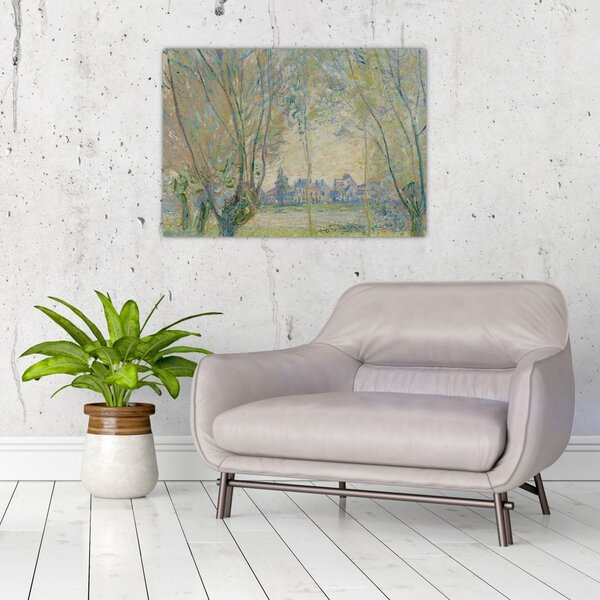 Slika - Claude Monet, Woman Seated under the Willows, reprodukcije (70x50 cm)
