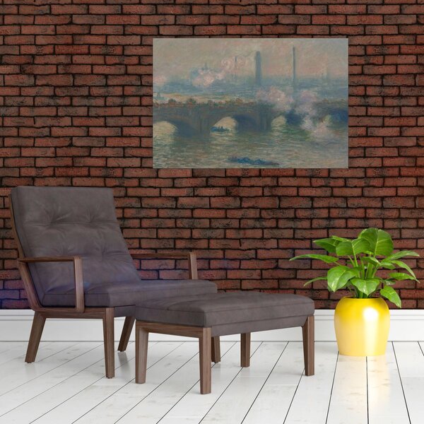 Slika - Claude Monet, Waterloo Bridge, Gray Day, reprodukcije (90x60 cm)