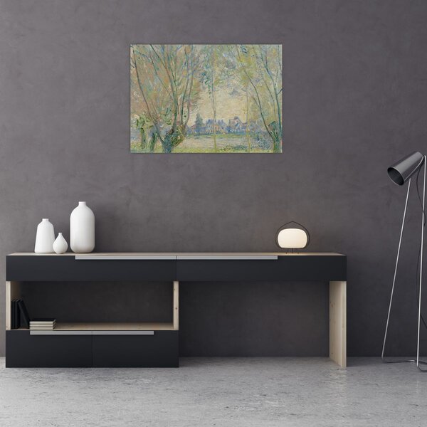Slika - Claude Monet, Woman Seated under the Willows, reprodukcije (70x50 cm)
