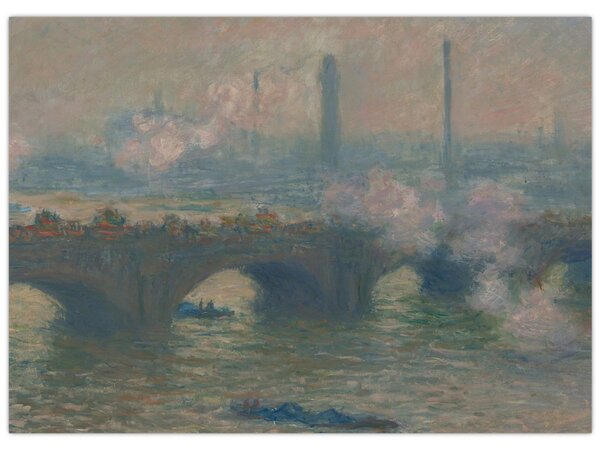 Slika - Claude Monet, Waterloo Bridge, Gray Day, reprodukcije (70x50 cm)