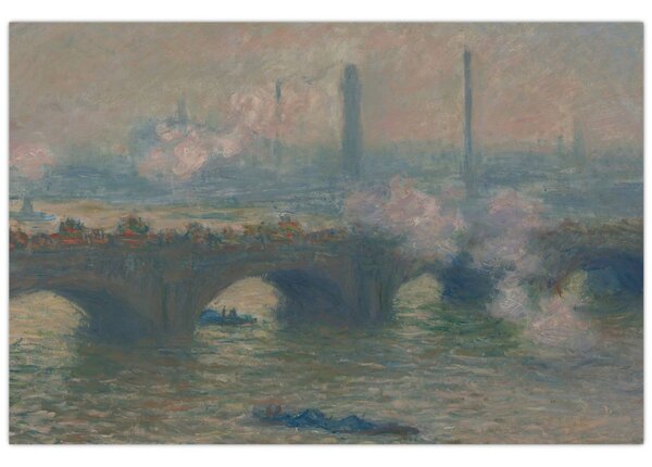 Slika - Claude Monet, Waterloo Bridge, Gray Day, reprodukcije (90x60 cm)