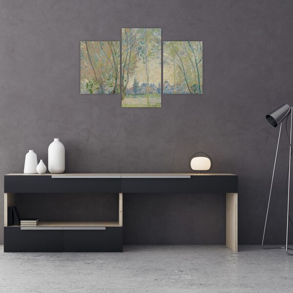 Slika - Claude Monet, Woman Seated under the Willows, reprodukcije (90x60 cm)