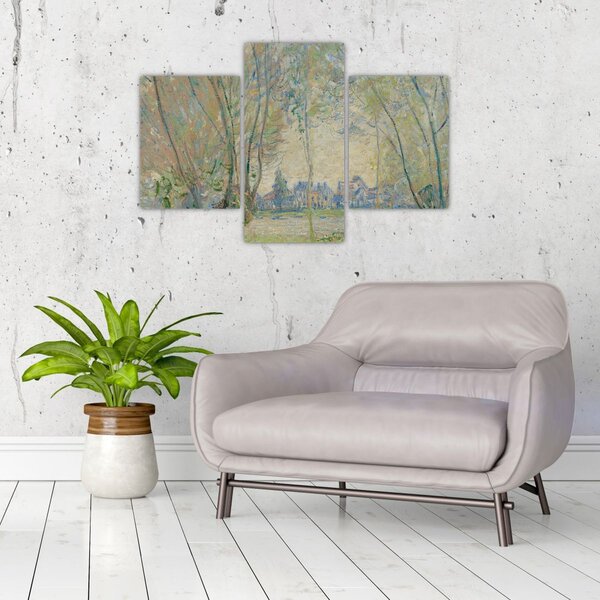 Slika - Claude Monet, Woman Seated under the Willows, reprodukcije (90x60 cm)