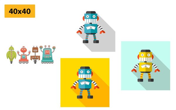 Set slika za male ljubitelje robota
