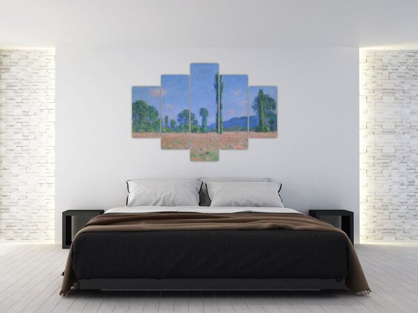 Slika - Claude Monet, Poppy Field (Giverny), reprodukcije (150x105 cm)