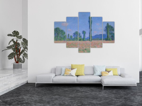 Slika - Claude Monet, Poppy Field (Giverny), reprodukcije (150x105 cm)