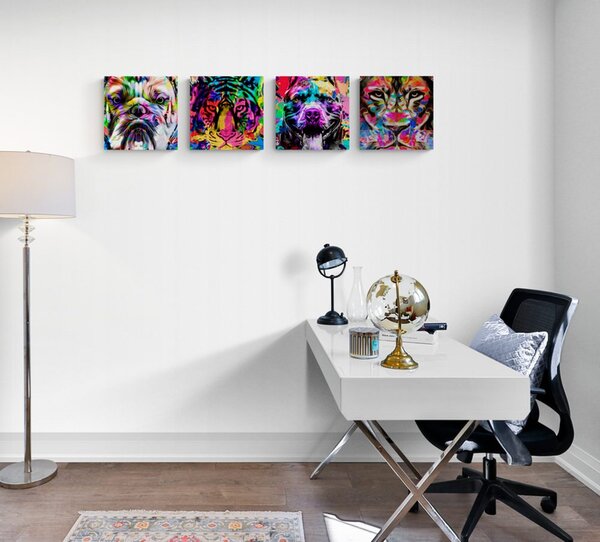 Set slika u zanimljivom pop art stilu