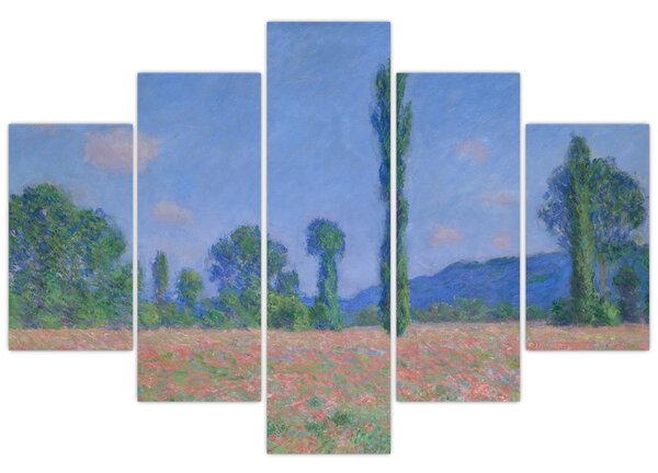 Slika - Claude Monet, Poppy Field (Giverny), reprodukcije (150x105 cm)