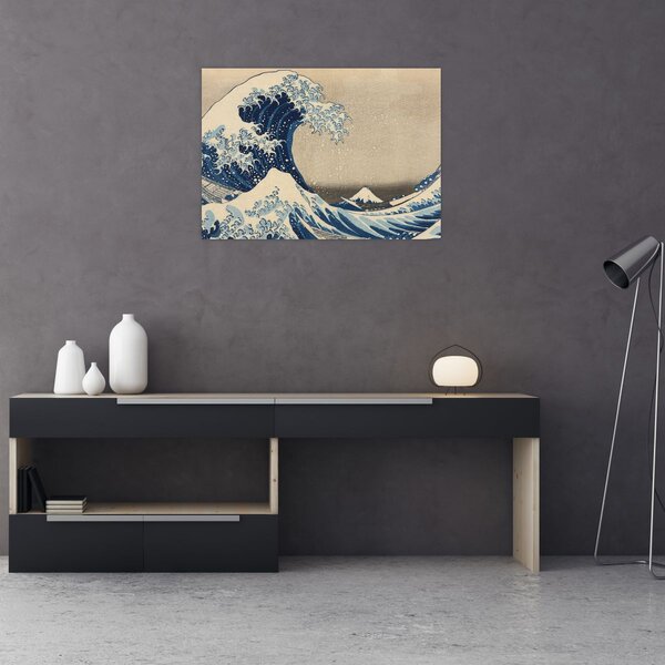 Slika - Katsushika Hokusai, Under the Wave off Kanagawa, reprodukcije (70x50 cm)