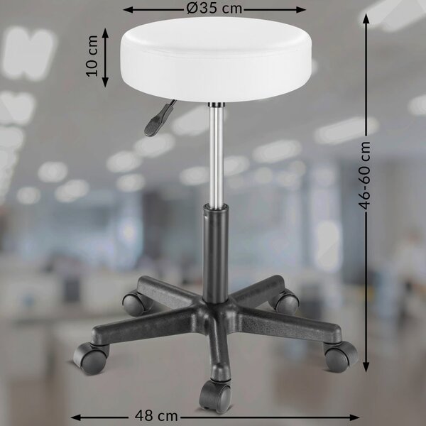 Toaletni stol Jocelyn s LED rasvjetom i stolicom 140 × 90 × 40 cm