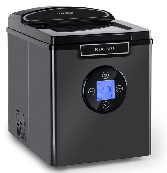 Klarstein Icemeister 2G, ledomat, 12 kg / 24 sata, LCD zaslon, nehrđajući čelik