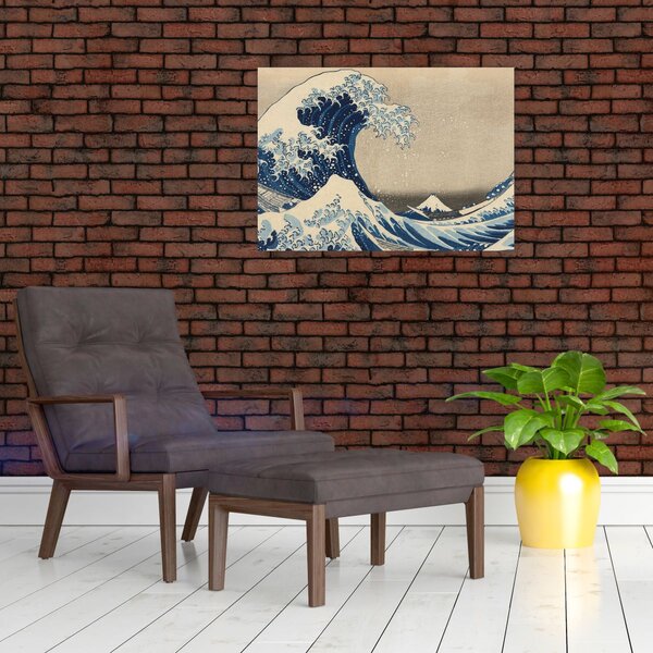 Slika - Katsushika Hokusai, Under the Wave off Kanagawa, reprodukcije (70x50 cm)
