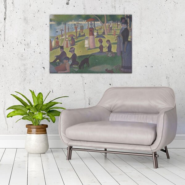Slika - Georges Seurat, A Sunday on La Grande Jatte, reprodukcije (70x50 cm)