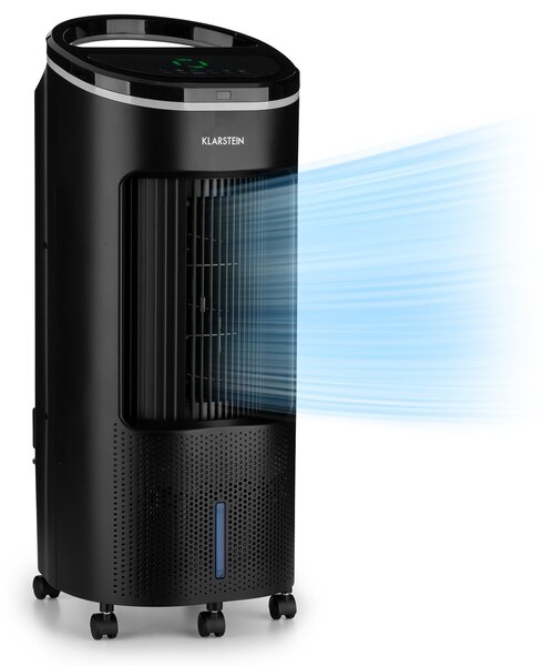 Klarstein IceWind Plus, 4 u 1 rashlađivač zraka, ventilator, ovlaživač zraka, pročistač zraka, 330 m³ / h, 65 W, 7 litara, 4 brzine, oscilacija, ionizator, tajmer, daljinski upravljač, mobitel