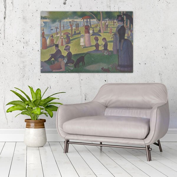 Slika - Georges Seurat, A Sunday on La Grande Jatte, reprodukcije (90x60 cm)