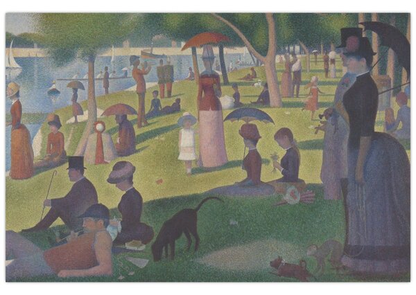 Slika - Georges Seurat, A Sunday on La Grande Jatte, reprodukcije (90x60 cm)
