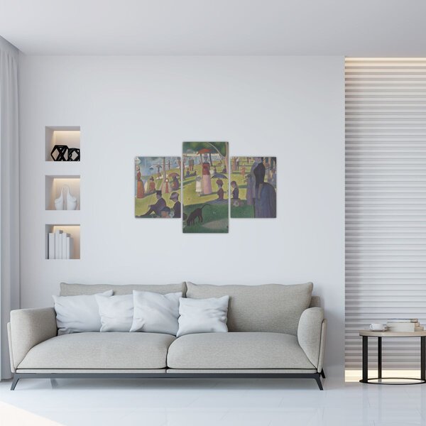 Slika - Georges Seurat, A Sunday on La Grande Jatte, reprodukcije (90x60 cm)
