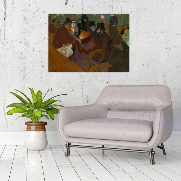 Slika - Henri de Toulouse-Lautrec, At the Moulin Rouge, reprodukcije (70x50 cm)