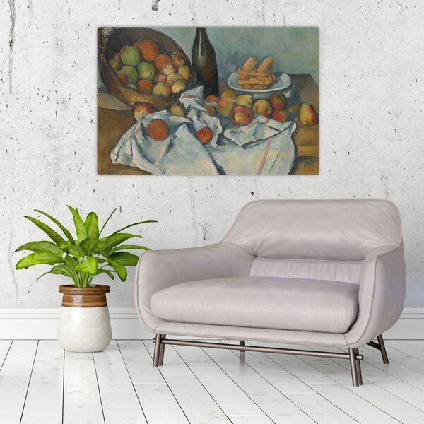 Slika - Paul Cezanne, The Basket of Apples, reprodukcije (90x60 cm)