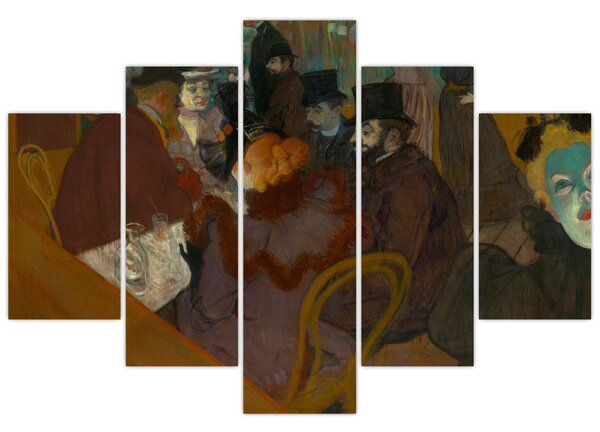 Slika - Henri de Toulouse-Lautrec, At the Moulin Rouge, reprodukcije (150x105 cm)