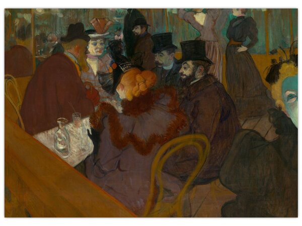 Slika - Henri de Toulouse-Lautrec, At the Moulin Rouge, reprodukcije (70x50 cm)