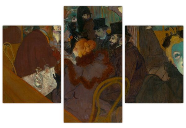 Slika - Henri de Toulouse-Lautrec, At the Moulin Rouge, reprodukcije (90x60 cm)