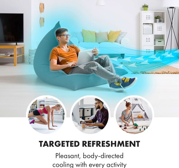 Klarstein Maxfresh, rashlađivač zraka, ventilator, 3 v 1, 6 l, 65W, daljinski upravljač, 2 x spremnika za led