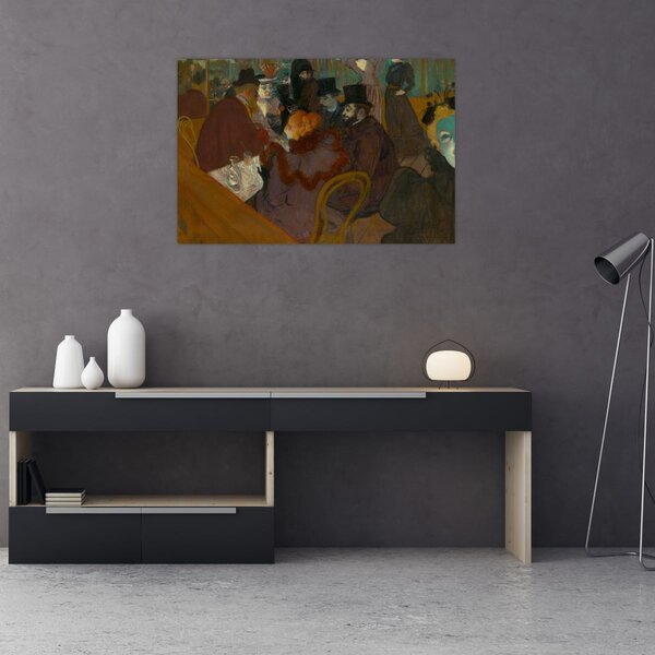 Slika - Henri de Toulouse-Lautrec, At the Moulin Rouge, reprodukcije (90x60 cm)