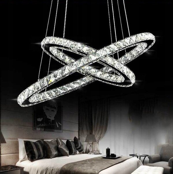 Kistalna stropna lampa krug 50+30cm pilot APP418-CP