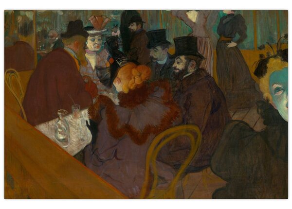 Slika - Henri de Toulouse-Lautrec, At the Moulin Rouge, reprodukcije (90x60 cm)