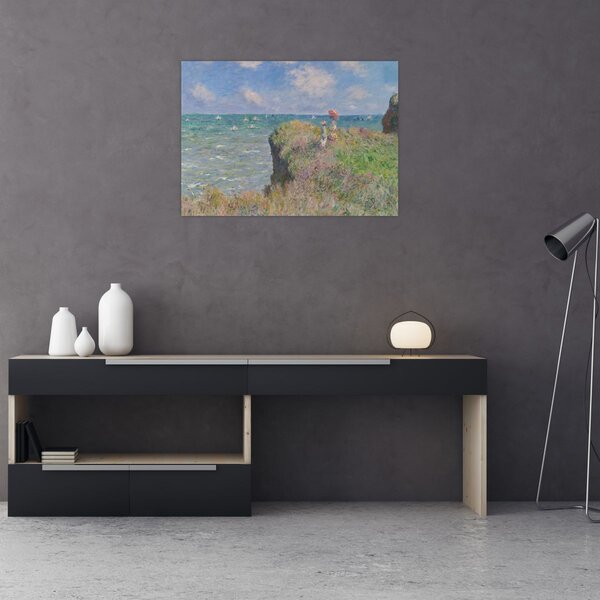 Slika - Claude Monet, Cliff Walk at Pourville, reprodukcije (70x50 cm)