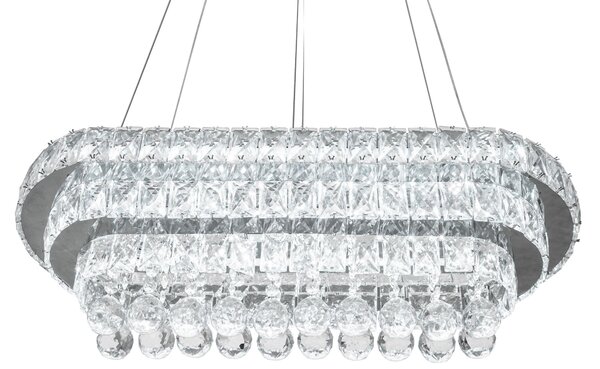 Viseča stropna svjetiljka Crystal LED 102W Daljinski upravljač APP417-CP