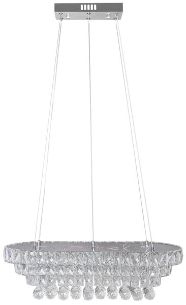 Viseča stropna svjetiljka Crystal LED 102W Daljinski upravljač APP417-CP