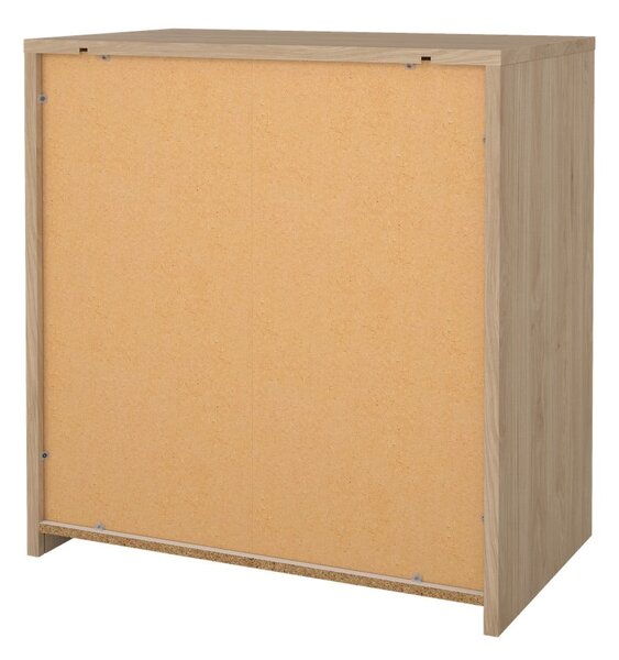 Bijela/u prirodnoj boji komoda u dekoru hrasta 80x84x48 cm Next – Tvilum