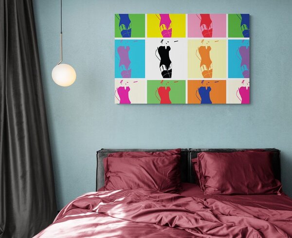 Slika pop art šarm žene