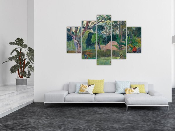 Slika - Paul Gauguin, Te raau rahi (The Big Tree), reprodukcije (150x105 cm)