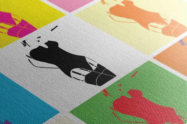 Slika pop art šarm žene