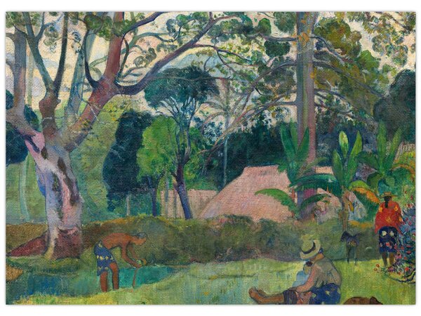 Slika - Paul Gauguin, Te raau rahi (The Big Tree), reprodukcije (70x50 cm)