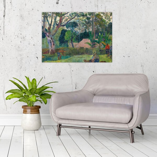 Slika - Paul Gauguin, Te raau rahi (The Big Tree), reprodukcije (70x50 cm)