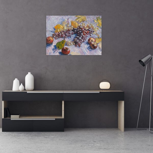 Slika - Vincent van Gogh, Grapes, Lemons, Pears, and Apples, reprodukcije (70x50 cm)