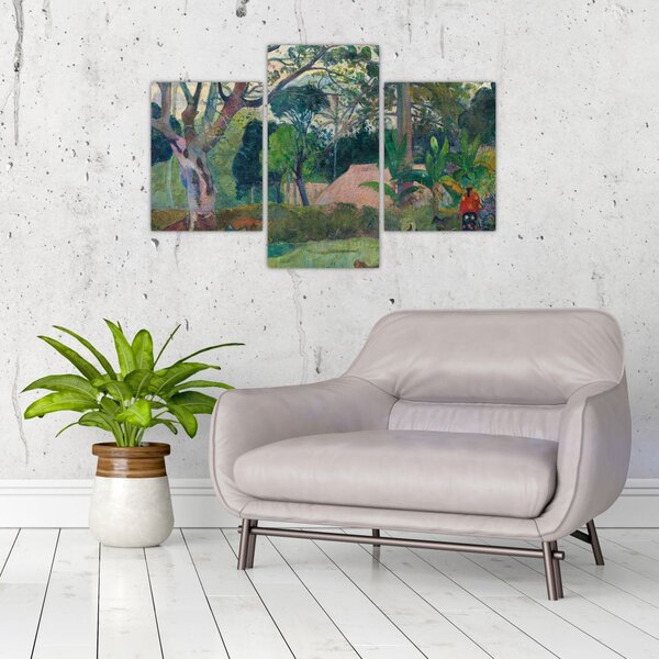 Slika - Paul Gauguin, Te raau rahi (The Big Tree), reprodukcije (90x60 cm)